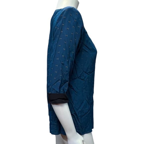 Reina Industries 90s Green and Black Blazer Jacket Size 8P, Excellent Condition - Picture 4 of 8